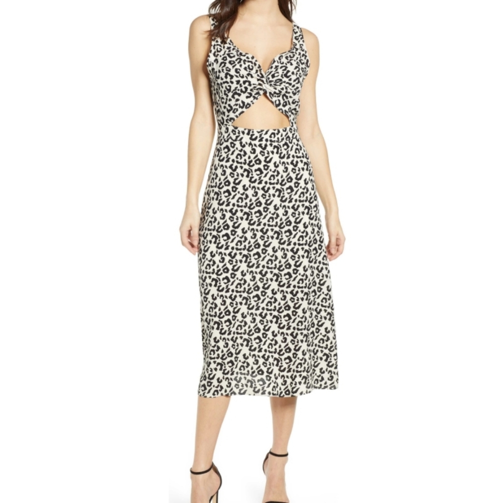 Leith cutout twist dress xxs